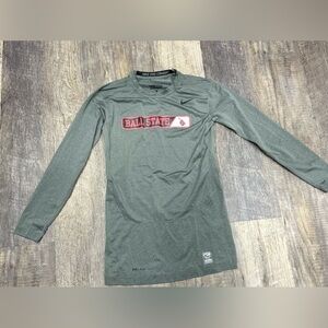 Men’s Ball State Nike Pro Gear Long Sleeve Shirt Sz. L